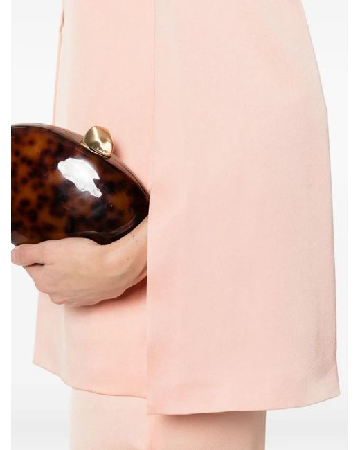 Twinset Pink Satin Cape Jacket