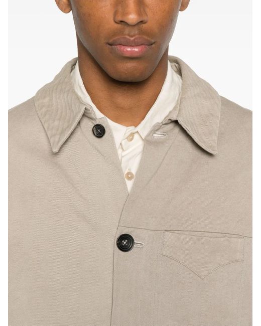 LOÏS DIONISIO Jacke mit Kontrasteinsätzen in Natural für Herren
