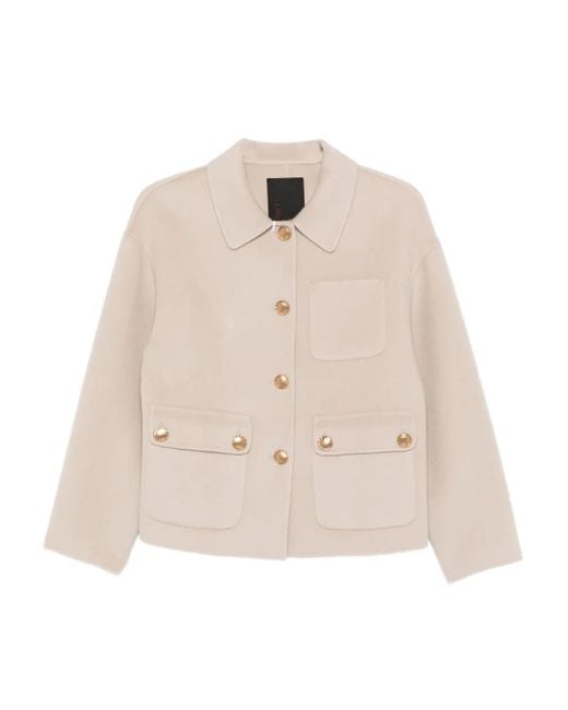 Liska Natural Jack Front-Button Jacket