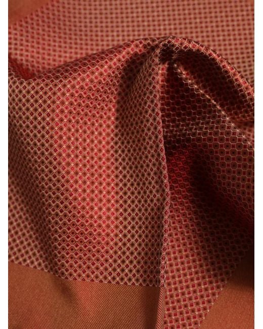 Dolce & Gabbana Red Geometric-Pattern Pocket Square for men