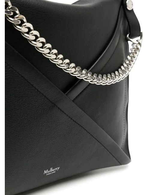 Mulberry Black M-Zipped Matte Bag