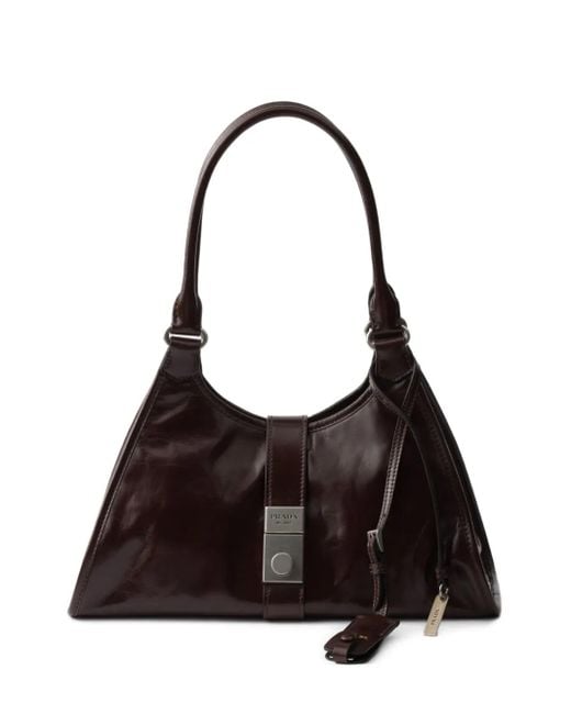 Prada Black Mittelgroße Schultertasche