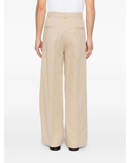 A.P.C. White Ginny Pleated Trousers for men