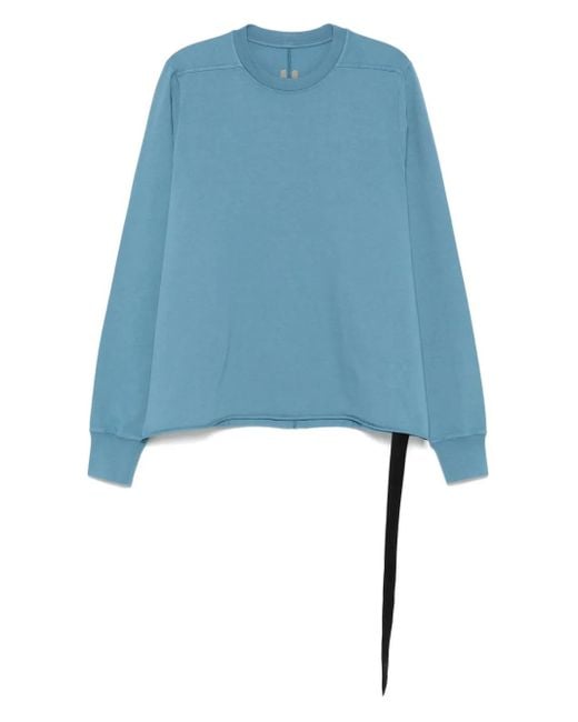 Rick Owens Blue Crewneck Sweatshirt for men