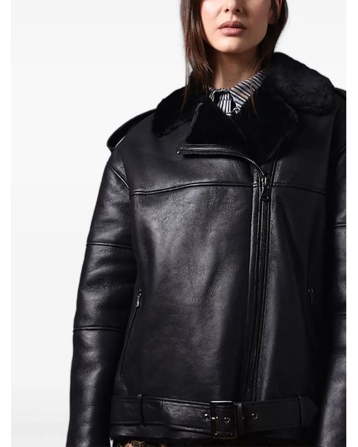 Poche Paris Black Faux-Fur Jacket