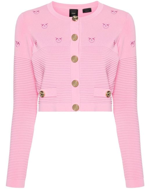 Pinko Vest Met Jacquard in het Pink