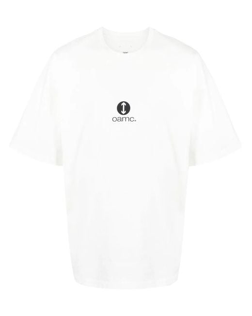 OAMC White Logo-Print T-Shirt for men