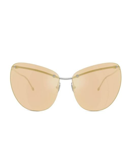 DIESEL Natural Rimless Cat-Eye Sunglasses