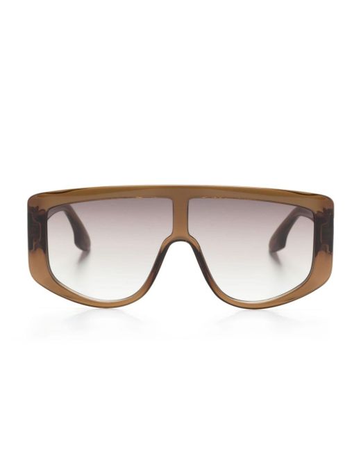 Victoria Beckham Green Visor Pilot-frame Sunglasses