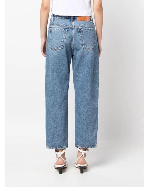Jean À Coupe Droite MSGM en coloris Blue