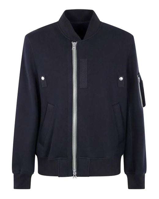 Sacai Blue Zip-Fastening Pocket Bomber Jacket for men