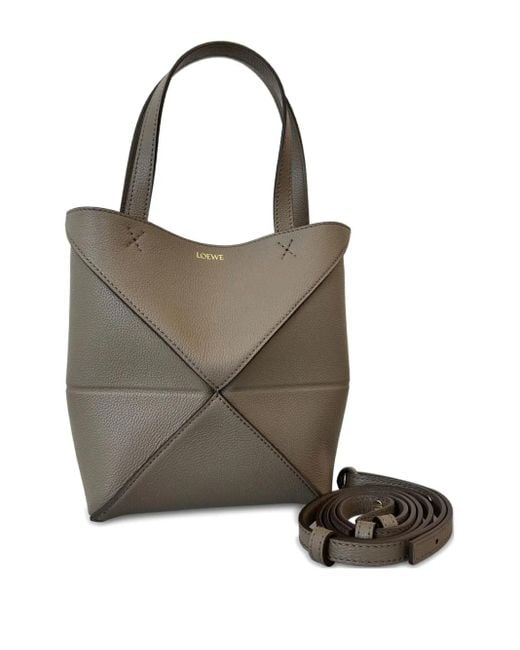 Loewe Brown Mini Puzzle Fold Cross Body Bag