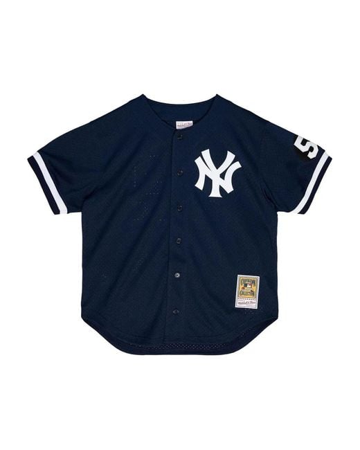 Mitchell & Ness Blue Chemise Mlb Yankees 1999 Mariano Rivera for men