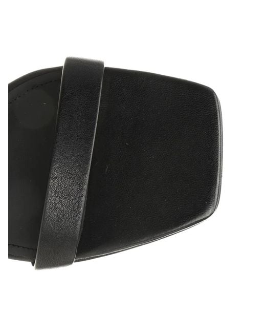 Rick Owens White Strap Squared Toe Sandals