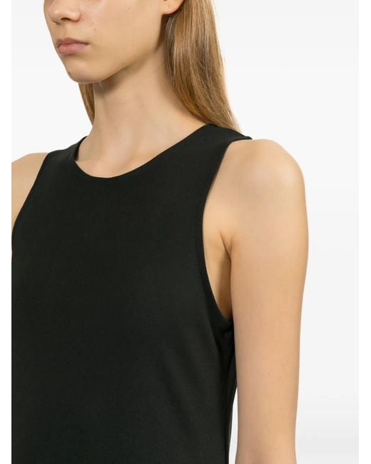 LA PISCINE Black Keyhole Bubble Dress