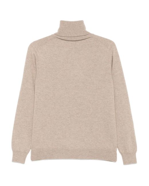 Malo Natural Turtleneck Cashmere Sweater