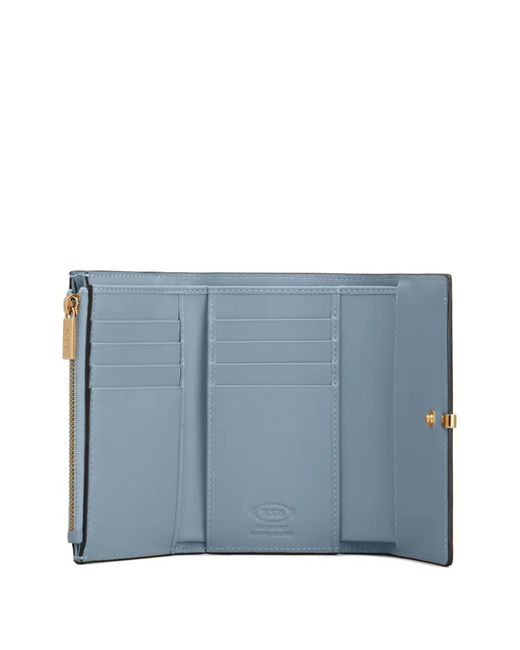 Tod's Blue Tri-Fold Wallet