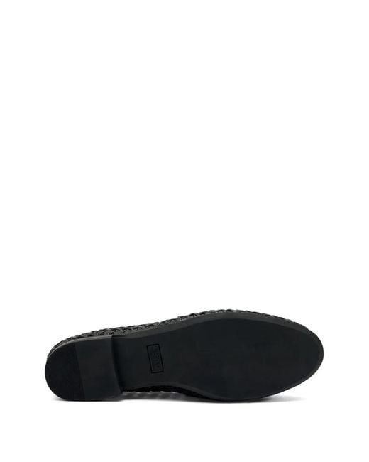 Frau White Woven Tassel Loafers