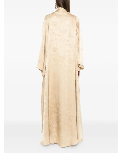Bambah White Floral-Print Maxi Dress