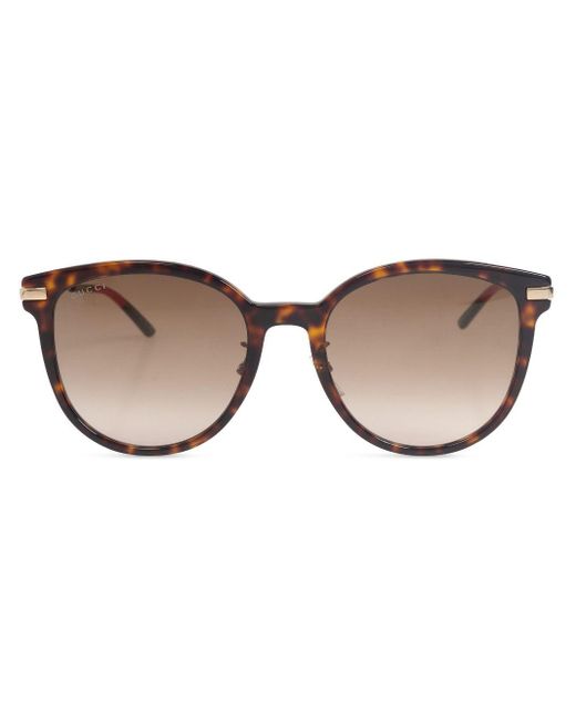 Gucci Brown Cat-Eye Frame Sunglasses