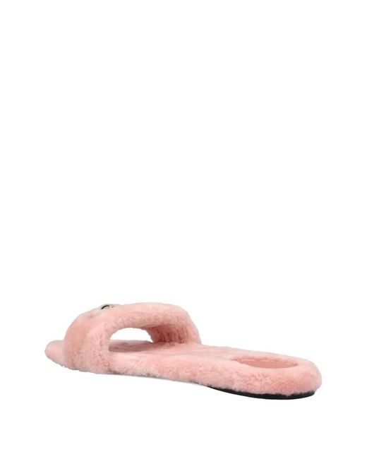 Gucci Pink Horsebit Flat Sandals