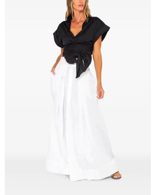 JBQ White Kora Wrap-Around Top