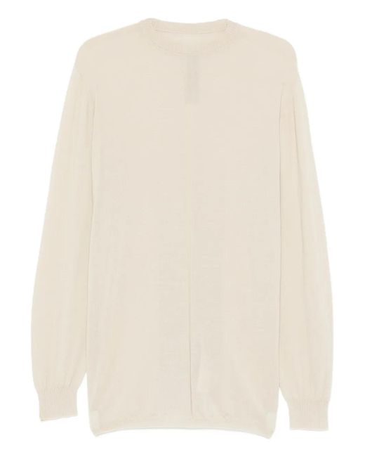 Rick Owens Natural Long-Sleeve Sweater for men