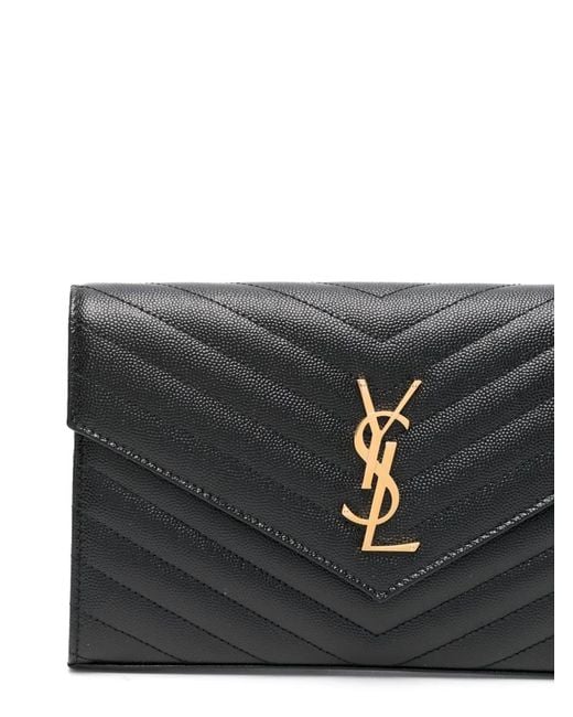 Bolso De Mano Cassandre Acolchado Saint Laurent de color Black