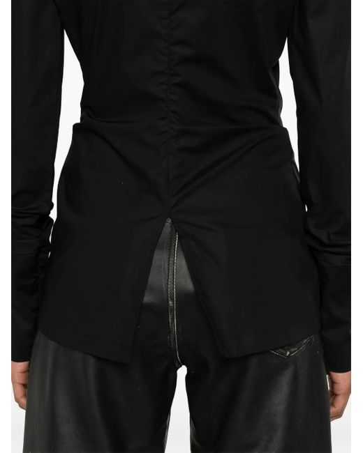 Thelatest Black Poplin Blouse