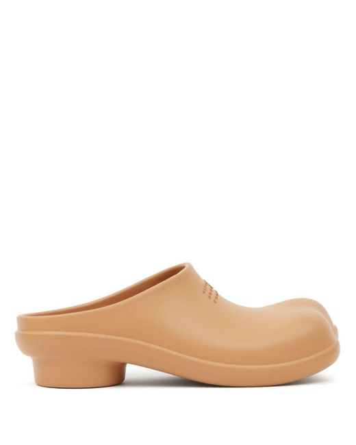 MM6 by Maison Martin Margiela Brown Anatomic Clog Slippers