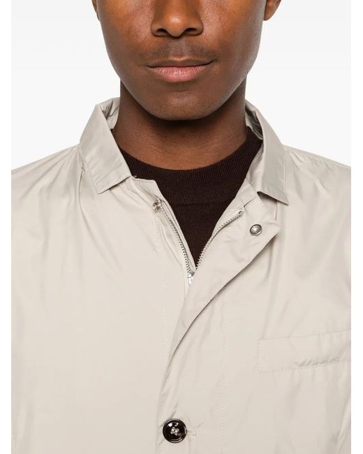 Heskimo White Buttoned Flap-Pocket Jacket for men
