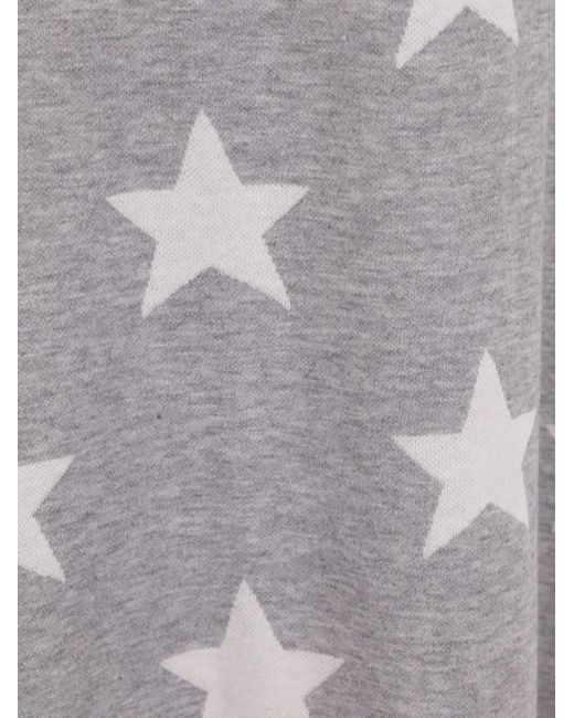 Reward If Found Gray Star-Print Button-Front Dress