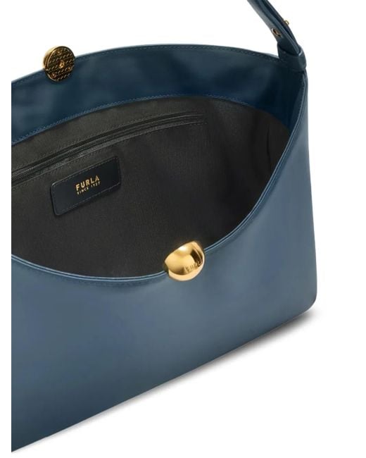 Furla Blue Sfera Soft L Shoulder Bag