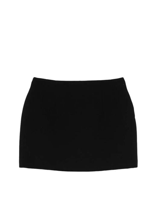 Wardrobe NYC Black Concealed-Zip Mini Skirt