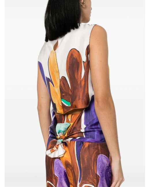 Blusa con estampado abstracto Dorothee Schumacher de color Purple