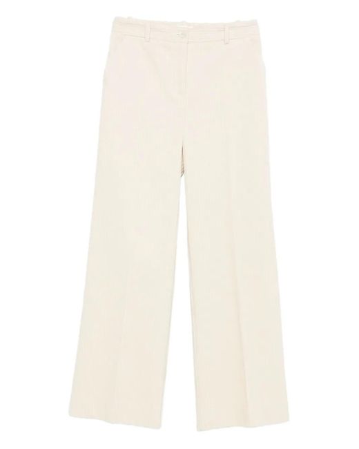 P.A.R.O.S.H. Natural Straight-Leg-Hose aus Cord