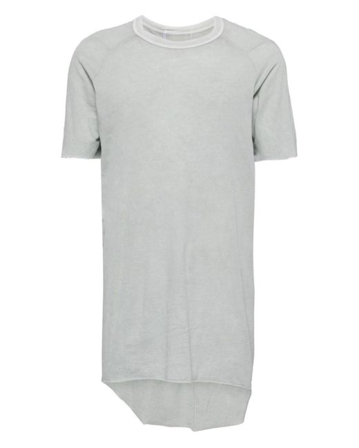 Boris Bidjan Saberi Round-neck Cotton T-shirt in het Gray voor heren