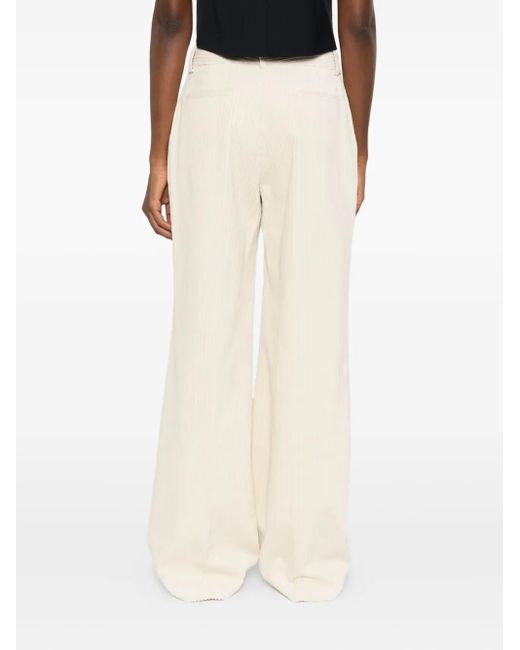 P.A.R.O.S.H. Natural Straight-Leg-Hose aus Cord