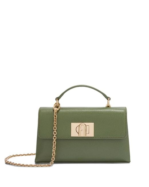 Furla Green 1927 Chain-Strap Flap Mini Bag