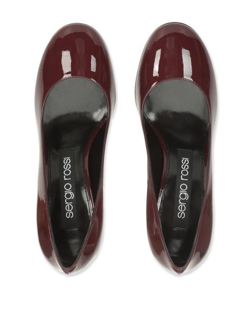 Sergio Rossi Purple 80Mm Pilier Pumps