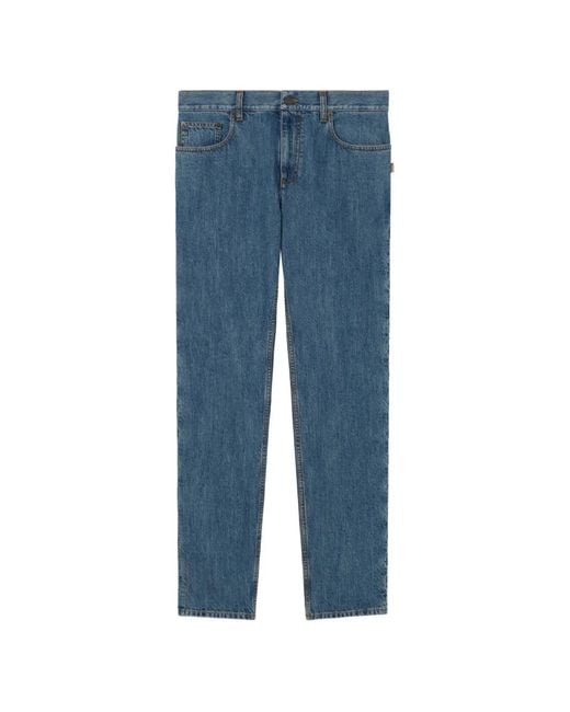 Vaqueros Rectos Burberry de hombre de color Blue