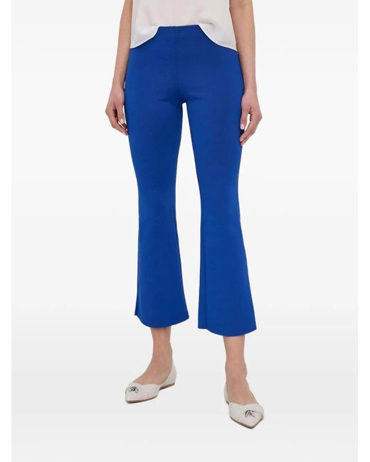 Liviana Conti Blue Cropped Trousers