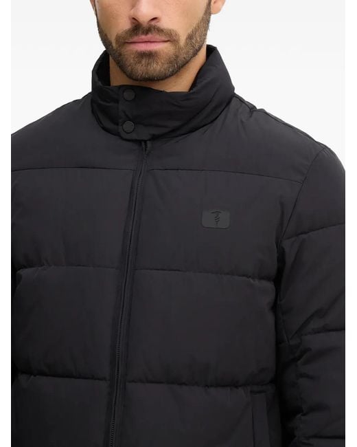 Trussardi Black Zip Padded Jacket for men
