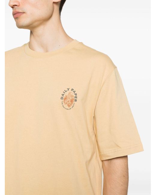 T-shirt en coton à logo imprimé Daily Paper pour homme en coloris Natural