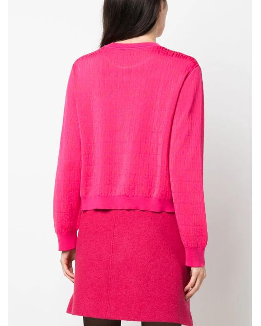 Moschino Trui Met Logo Jacquard in het Pink