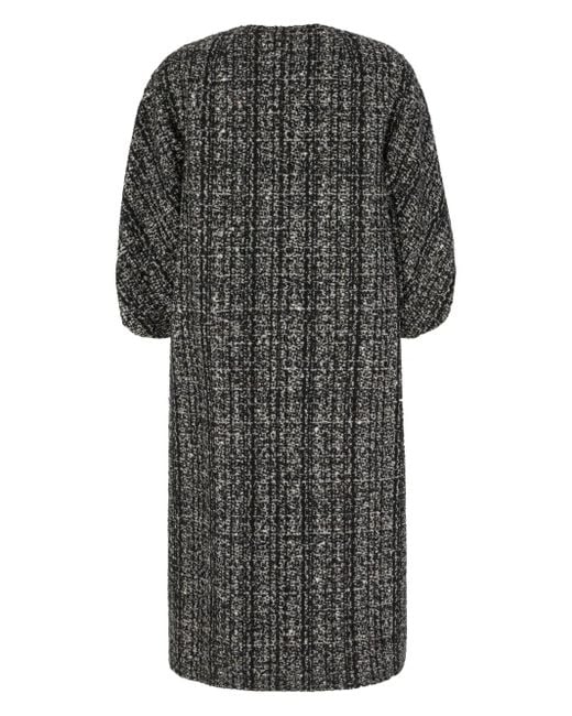 Max Mara Black Embroidered Coat