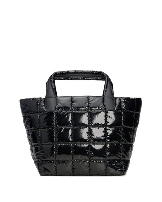 VEE COLLECTIVE Black Quilted Tote Bag