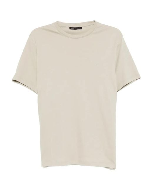 Michael Kors White Logo-Embroidered Cotton T-Shirt for men