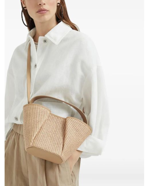 Brunello Cucinelli Natural Marina Bucket Bag
