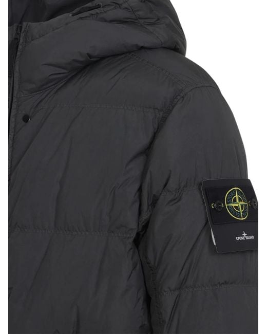 Stone Island Black Outerwear Coat for men